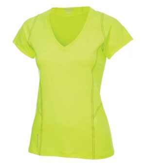 OGIO LOE330 Endurance Nexus Ladies V-Neck in Pace Yellow. MEDIUM *CLEARANCE*