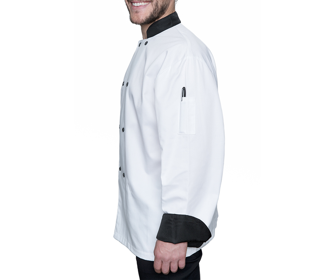 Blackwood ECO 08 Black Contrast Chef Jacket XL *CLEARANCE*